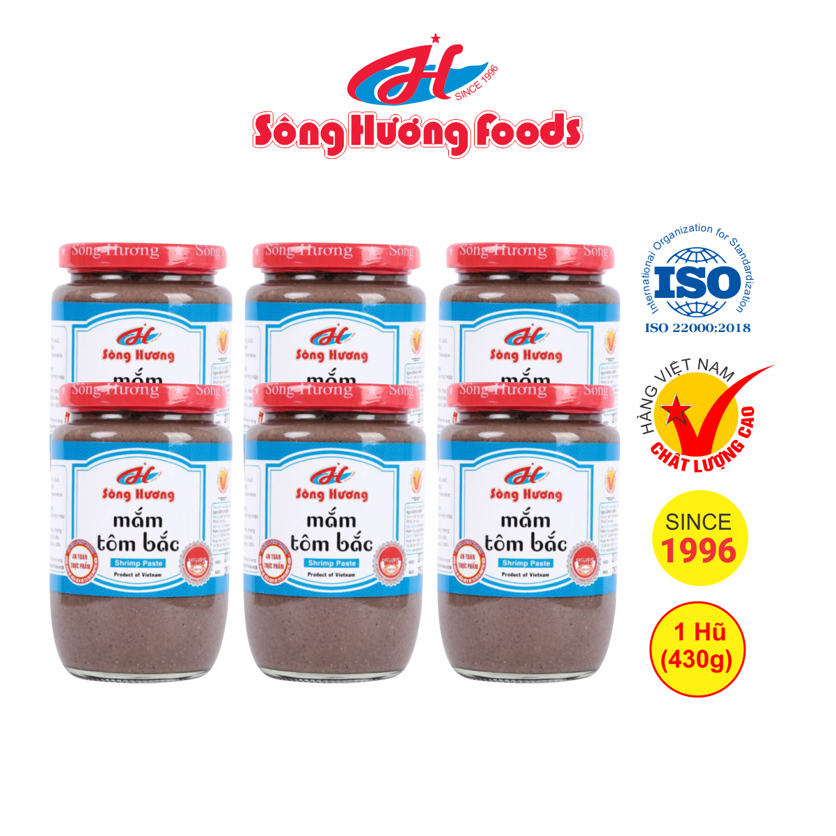 6 Hũ Mắm Tôm Bắc Sông Hương Foods Hũ 430g