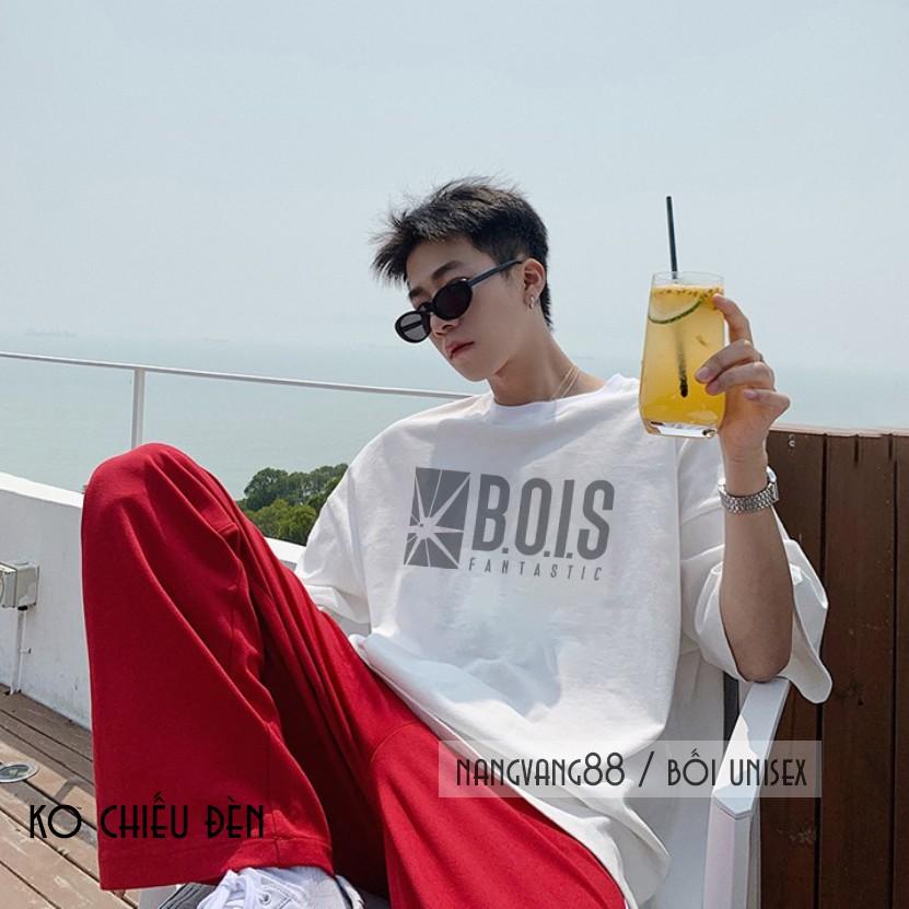 Áo Thun Unisex B.O.I.S Thiết Kế Phản Quang Tay Lỡ Nhiều Màu