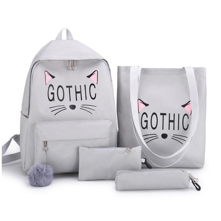 BỘ 4 MÓN BALO TÚI XÁCH GOTHIC CAO CẤP