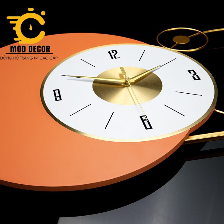 Đồng hồ treo tường trang trí decor hươu tài lộc phong cách Bắc âu 2119-100