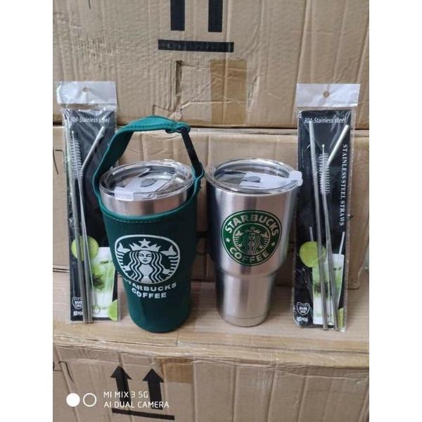 Cốc giữ nhiệt thái lan 900ml chống trào- Tặng kèm full bộ