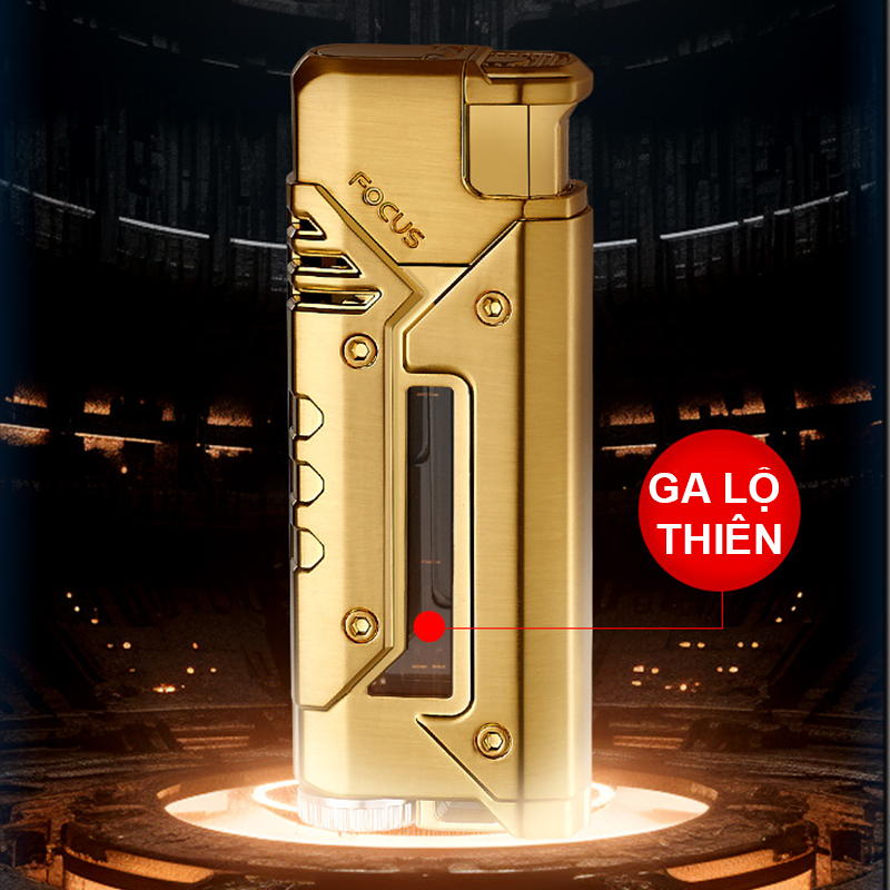 Bật Lửa Khè Focus Gas Lộ Thiên Fullbox - Xài Gas (giao màu ngẫu nhiên)