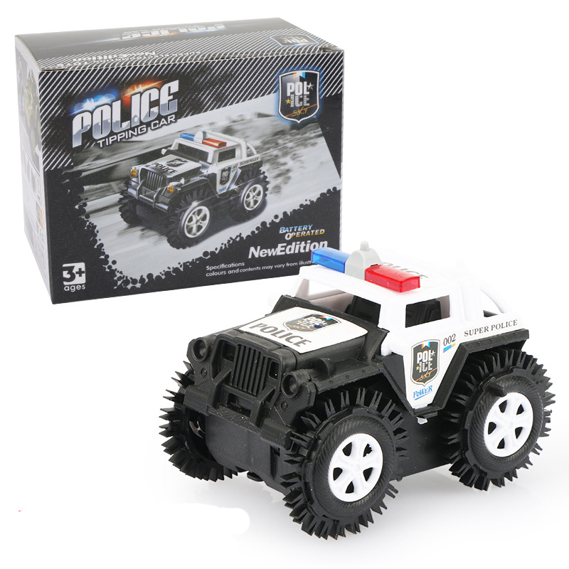 Đồ chơi mô hình xe ô tô cảnh sát chạy pin, nhựa nguyên sinh an toàn, chạy rất nhanh và xa