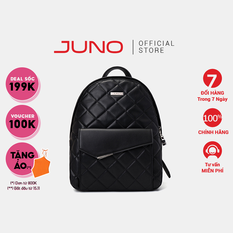 Balo Nữ Thời Trang JUNO Chần Bông Cách Điệu BL128