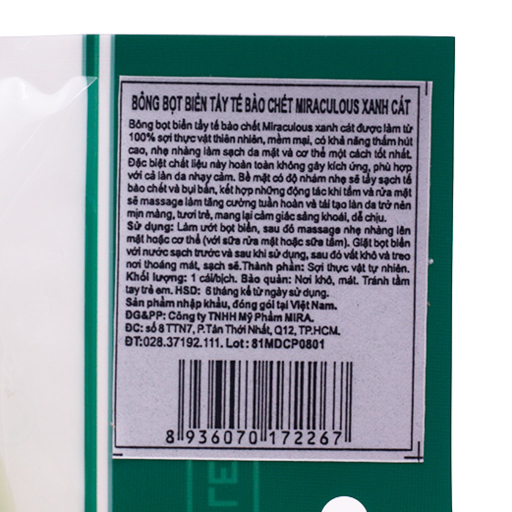 Kem dưỡng da tay Olive Hàn Quốc cao cấp 3W Clinic Olive Hand Cream (100ml) + Tặng Bông bọt biển massage mặt Hàn Quốc Mira Culous – Hàng Chính Hãng