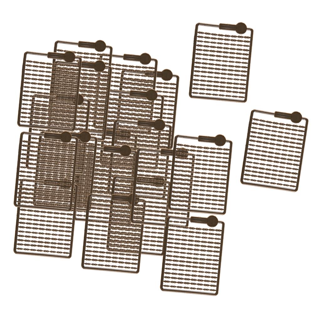 20 Cards 2400Pcs Carp Fishing Hair Rig Boilie Bait Dumbell Stops Stoppers