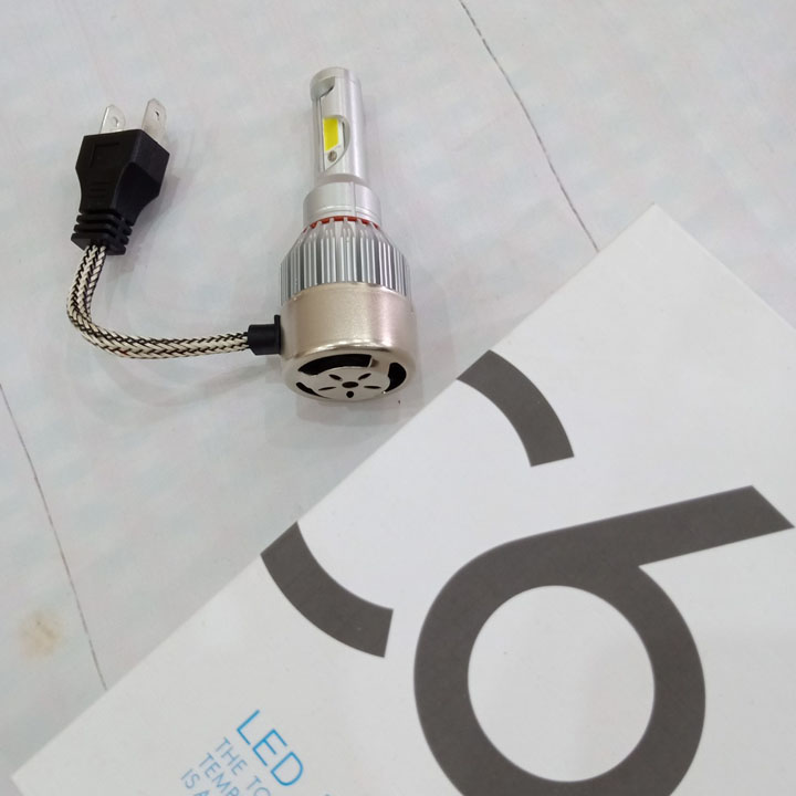 Đèn Pha Led C6 2 tim, Loại 1 Độ sáng 3800LM - A271