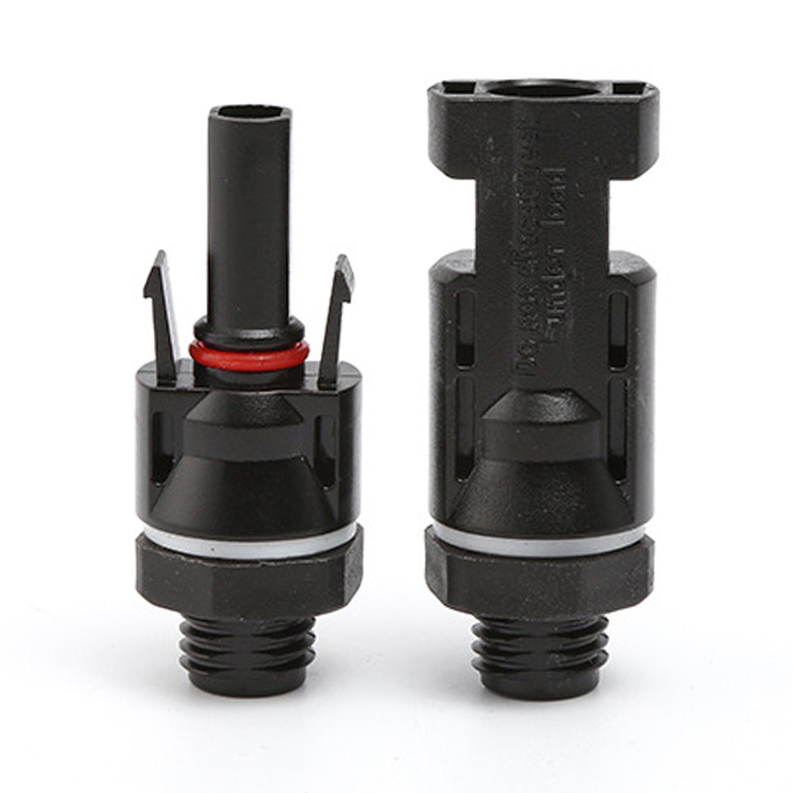 2Pcs Solar Panel Cable Connectors Solar Panel Connectors 2.5/4/6mm Professional Panel Plug Durable 1000V Waterproof IP67 Solar Connectors