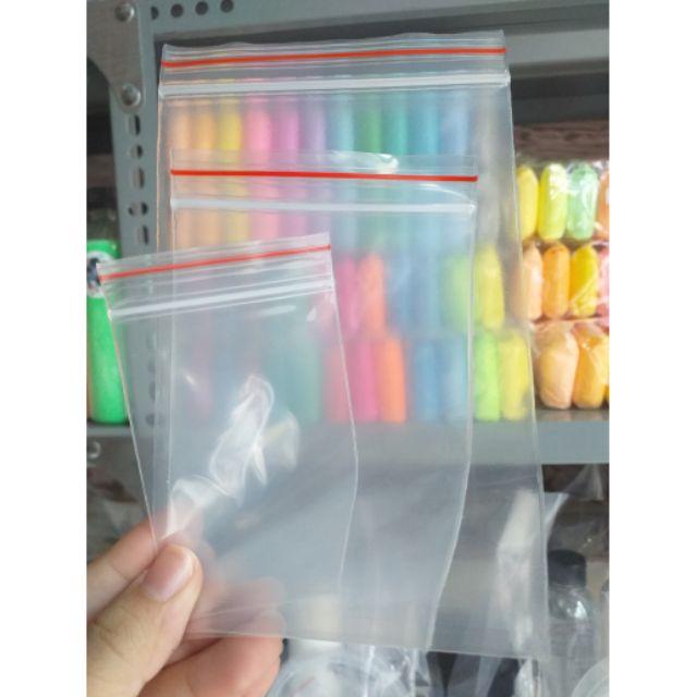 1KG Túi Zip chỉ đỏ đủ kích thước