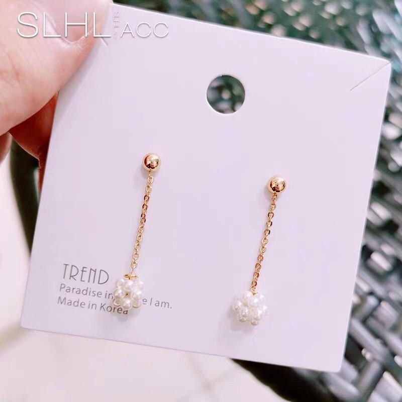 Khuyên tai ngọc trai nhân tạo tiểu thư