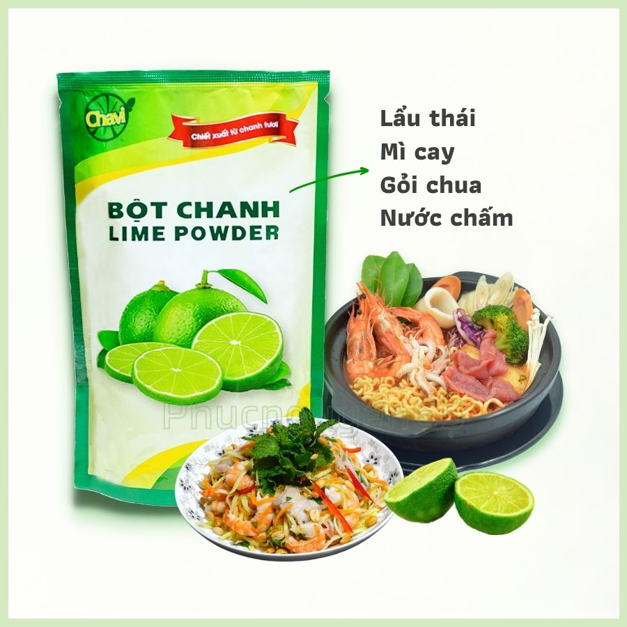 Bột Chanh Gia Vị 400G Chavi - Bao Bì Mới