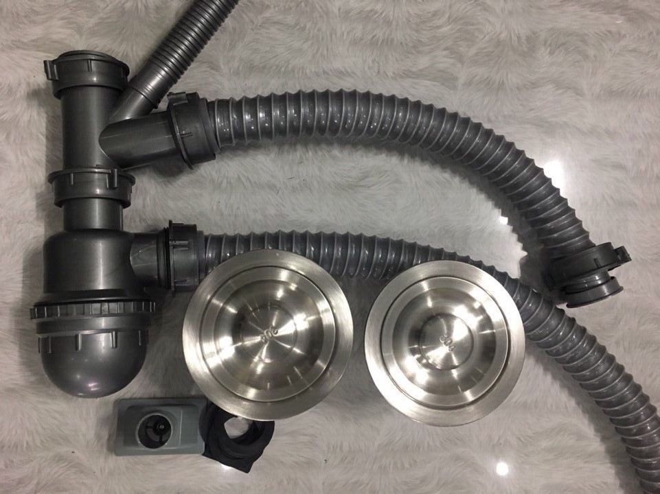 Bộ xả, xi phông chậu rửa chén phi 110