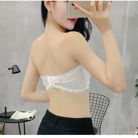 Áo bra ren không dây hoa đào mẫu mới 2021