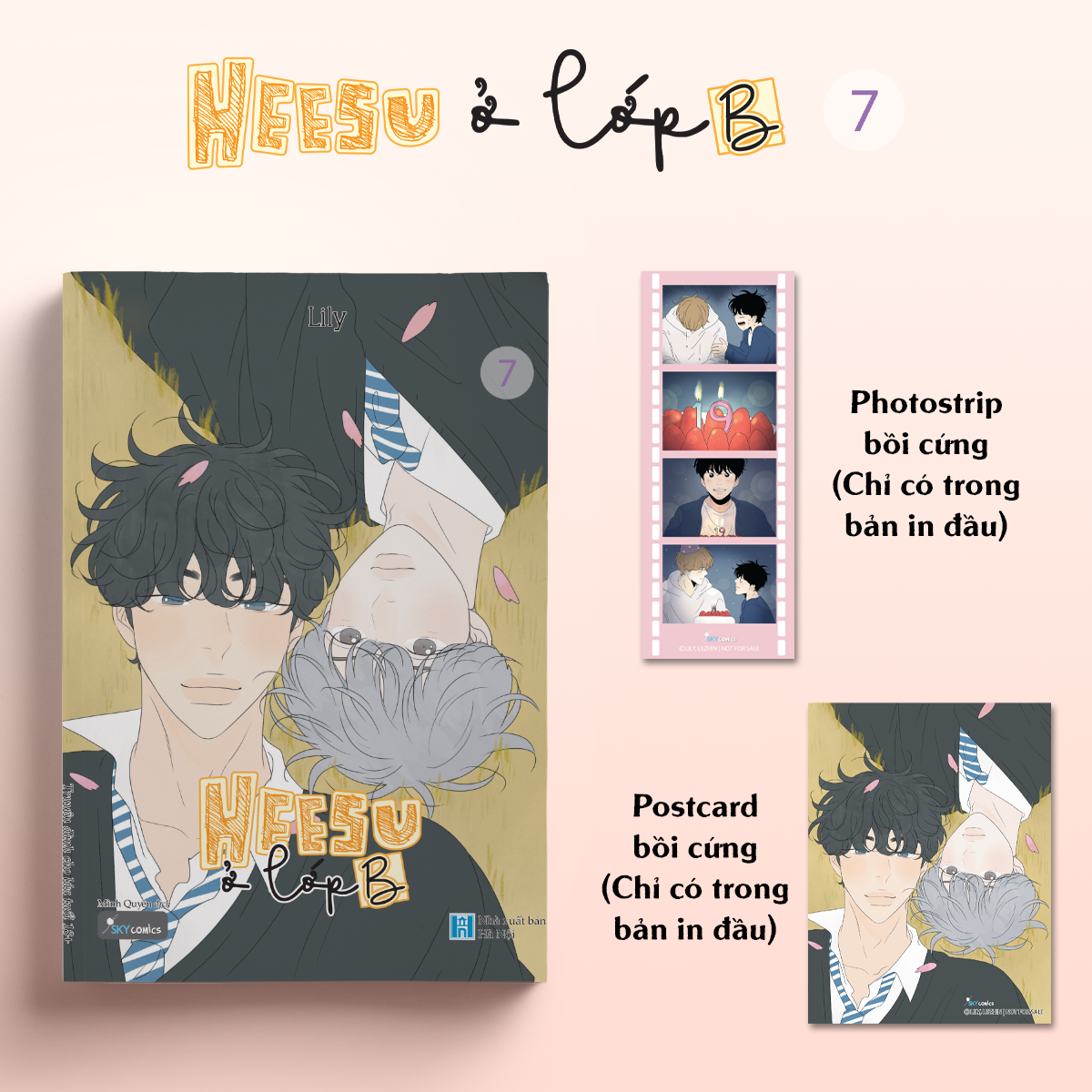 Sách - Heesu Ở Lớp B - Tập 7 - Tặng Kèm Photostrip Bồi Cứng + Postcard Bồi Cứng