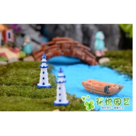 Mô Hình Ngọn Đèn Hải Đăng Mini Trang Trí Tiểu Cảnh - Trường Thịnh Sài Gòn