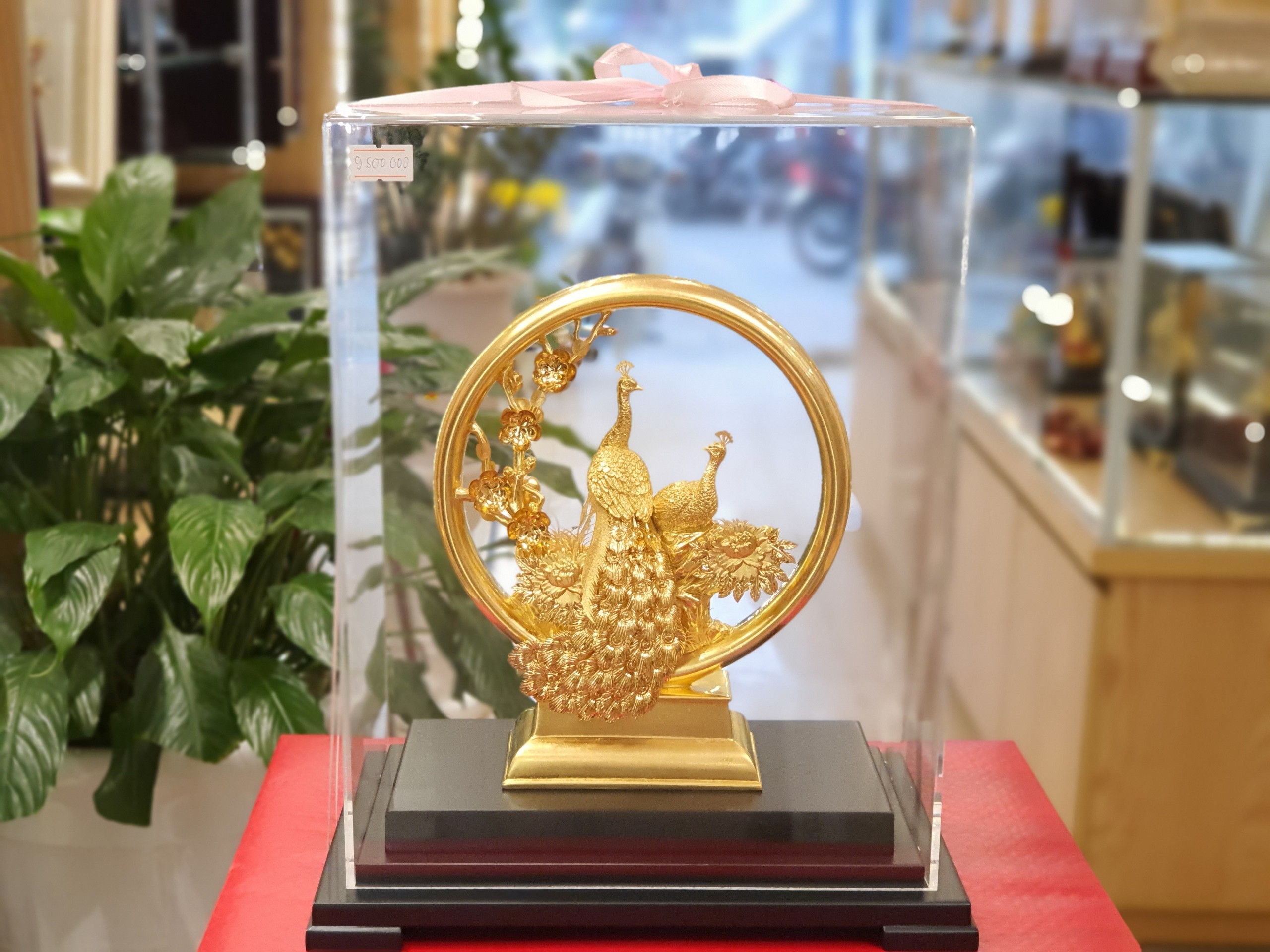 Hình ảnh Tượng Đôi Chim Công Dát Vàng 24K (M01) MT Gold Art- Hàng chính hãng, trang trí nhà cửa, quà tặng dành cho sếp, đối tác, khách hàng