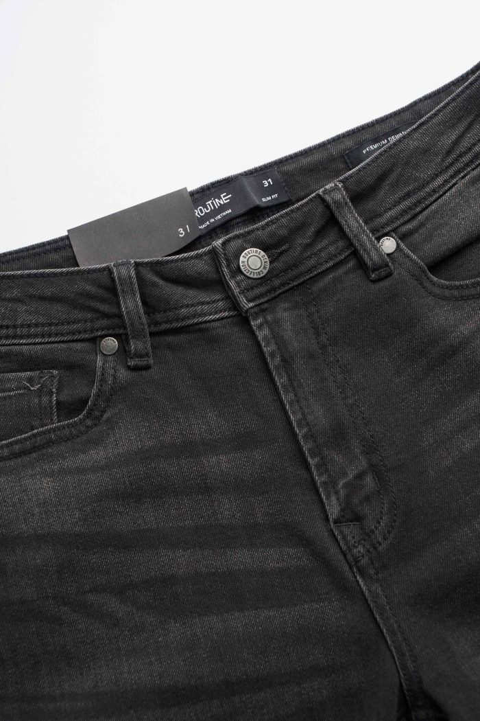Quần Jean Nam ROUTINE Trơn Form Slim màu Xám đậm và Xám nhạt- 10F22DPA027 | LASTORE MENSWEAR