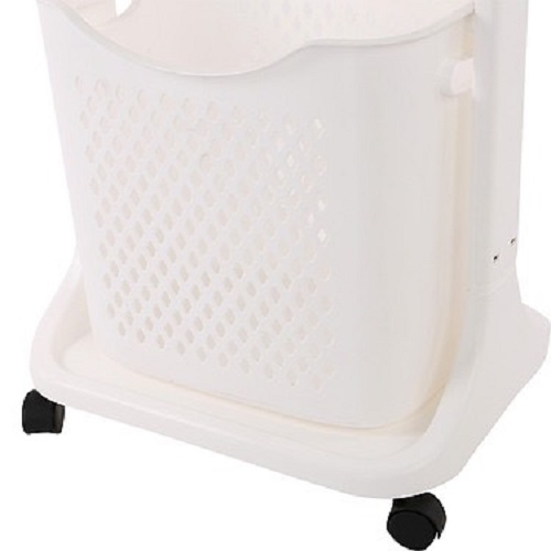Kệ 4 tầng đựng đồ dùng cho bé, quần áo, khăn, tả, sữa - đựng đồ nhà bếp, nhà tắm có bánh xe