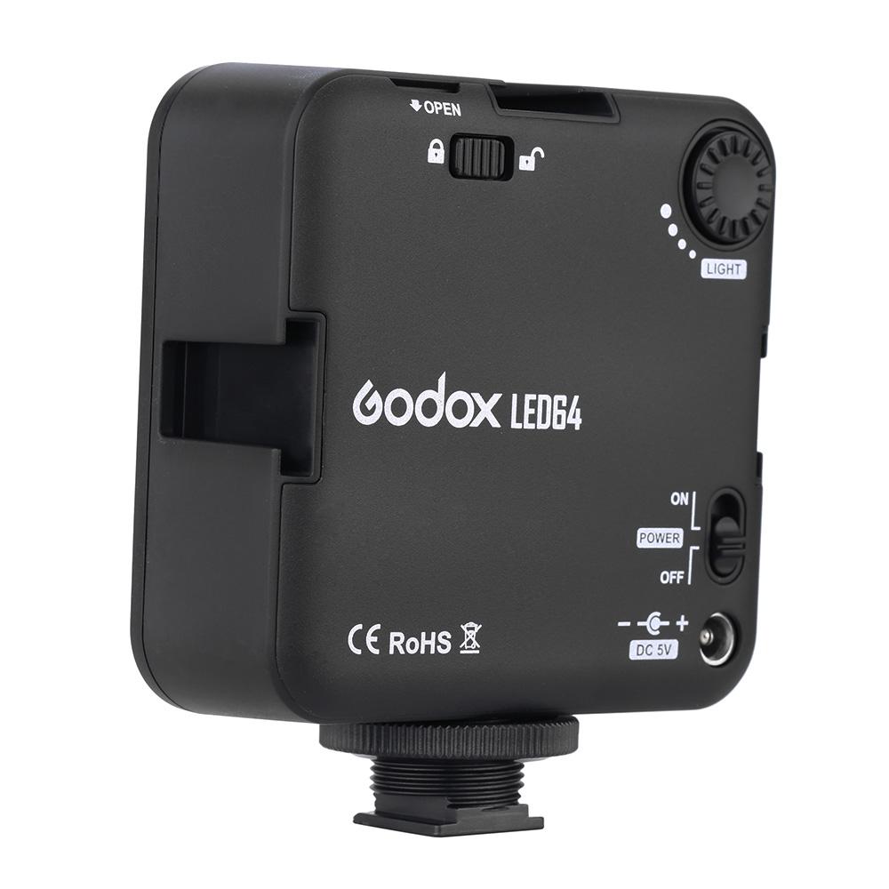 Đèn LED cho Máy ảnh DSLR quay phim mini DVR Godox LED64 Video Light 64