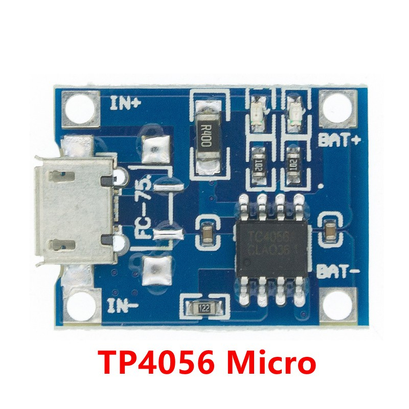 10 cái Mô-đun sạc pin Lithium TP4056 18650 Type-c/Micro/Mini USB 4.2V 1A với chức năng bảo vệ kép linh kiện điện tu