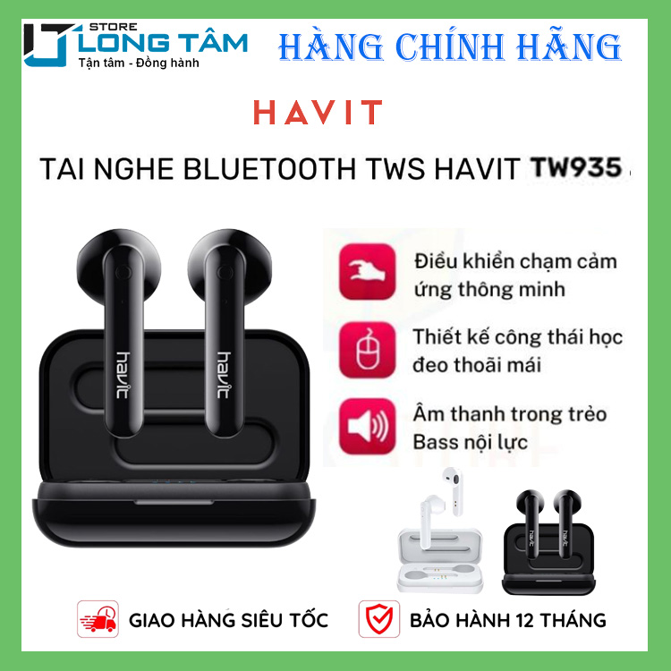 Tai nghe Bluetooth Havit TW935 - Hàng Chính Hãng - Giá Rẻ