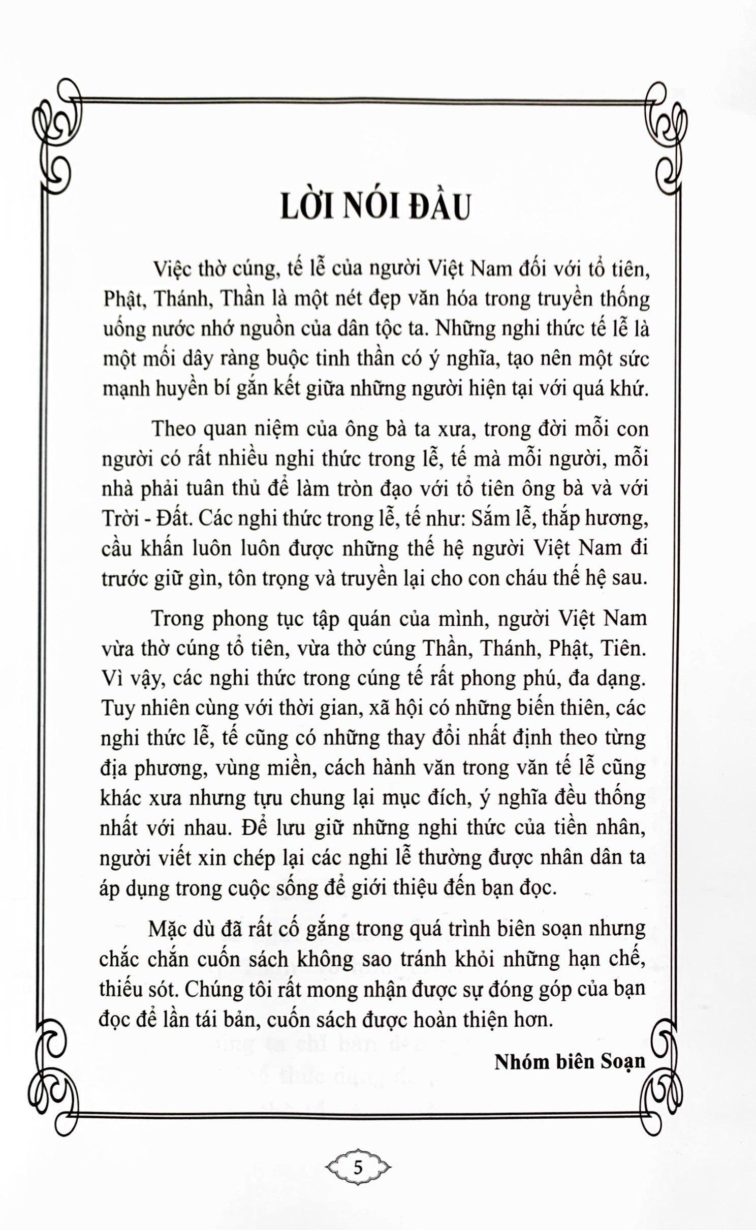 Phong Tục Nghi Thức Cúng Tế Và Các Bài Văn Khấn (Tái Bản 2023)