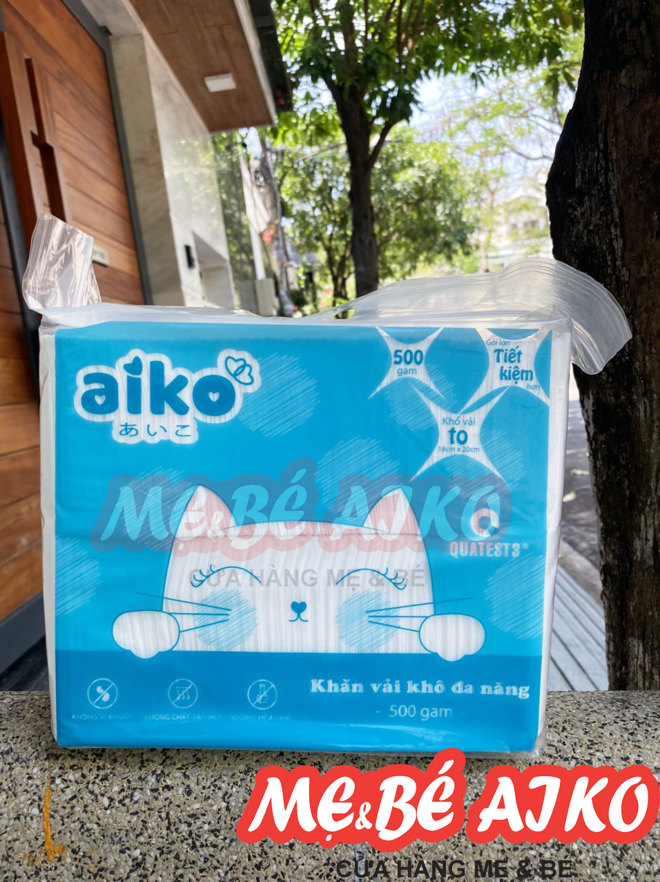 Khăn Vải Khô Đa Năng Aiko Gói Lớn