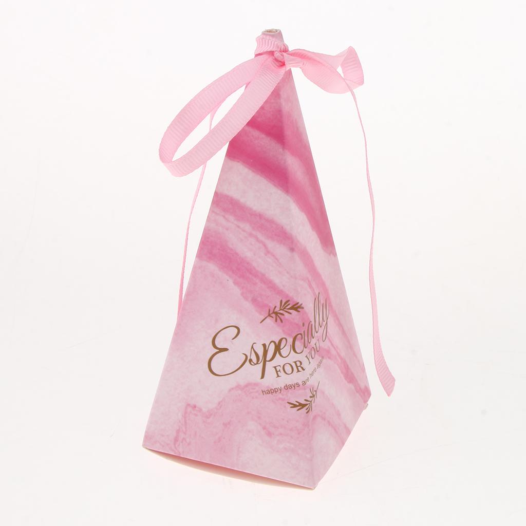 10 Pieces Triangle Shape Chocolate Candy Boxes Gift Boxes Wedding Favors