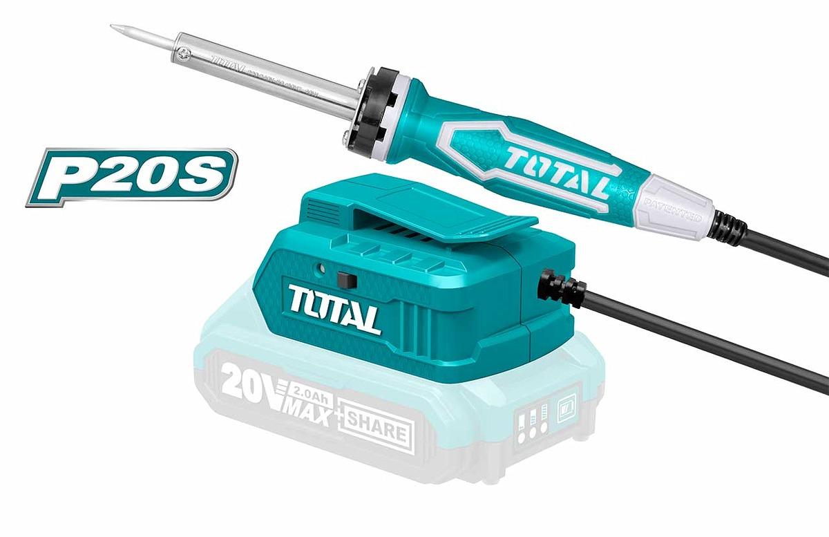 MÁY HÀN CHÌ PIN E20 20V 40W TOTAL TSILIE2001 - HÀNG CHÍNH HÃNG