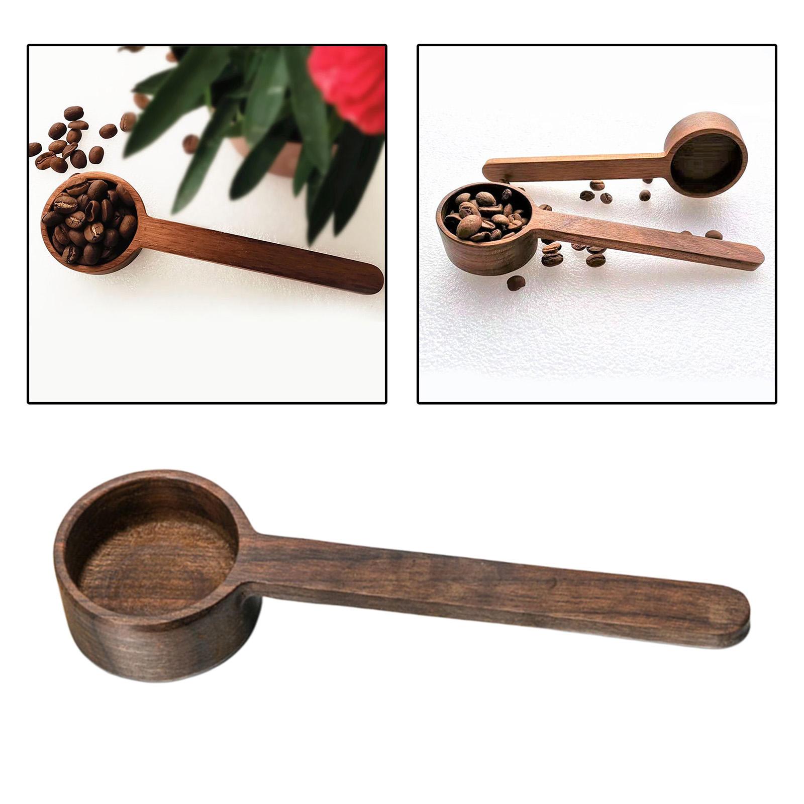 Wooden Measuring Spoons Wood Coffee Scoop Tablespoon Mixing Measure Scoop