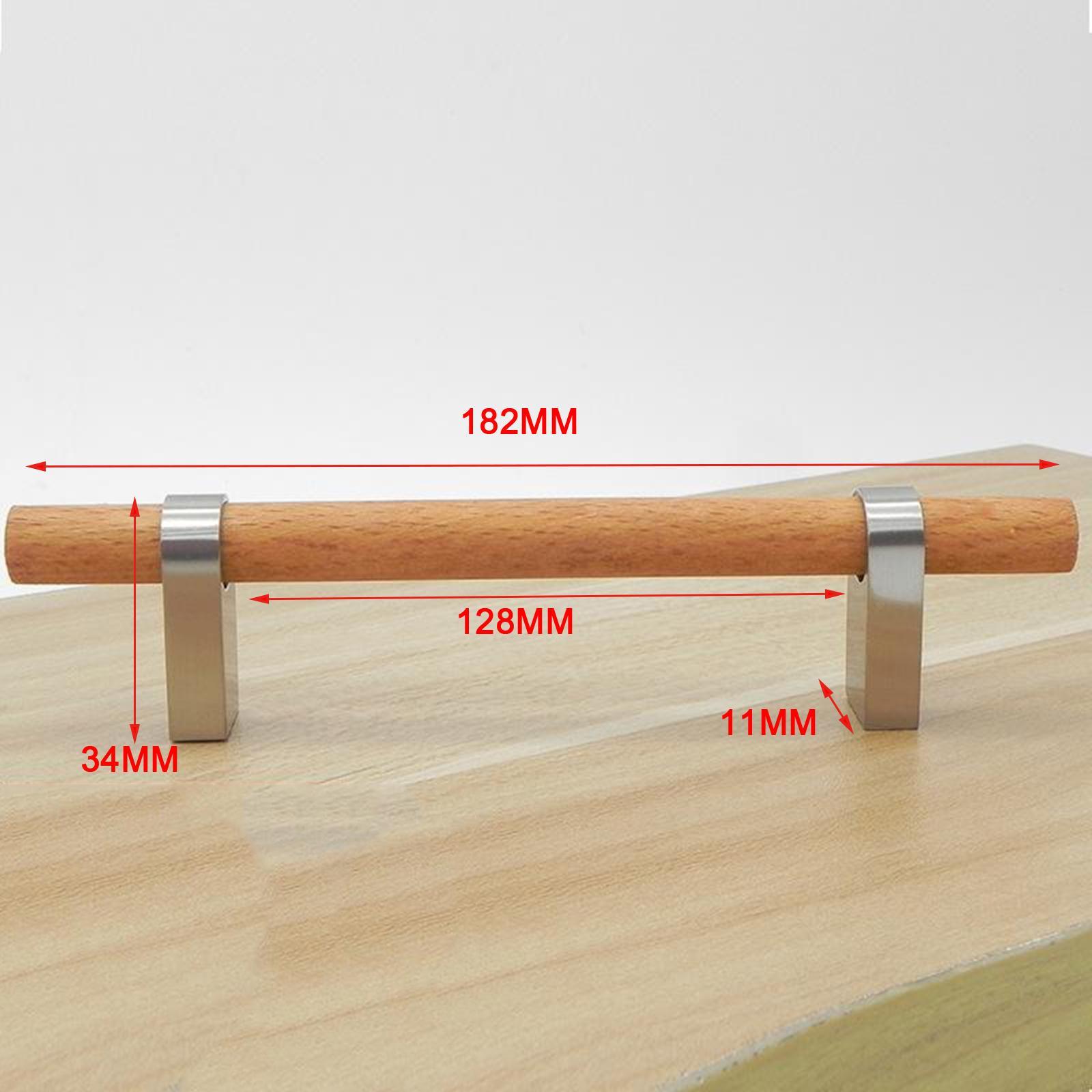 2-10pack Modern Simple and Stylish Solid Wood Handles for Cabinets Furniture
