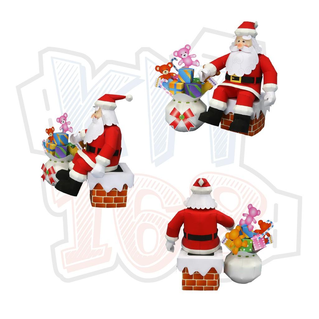 Mô hình giấy Giáng Sinh Christmas Noel Santa Claus Set