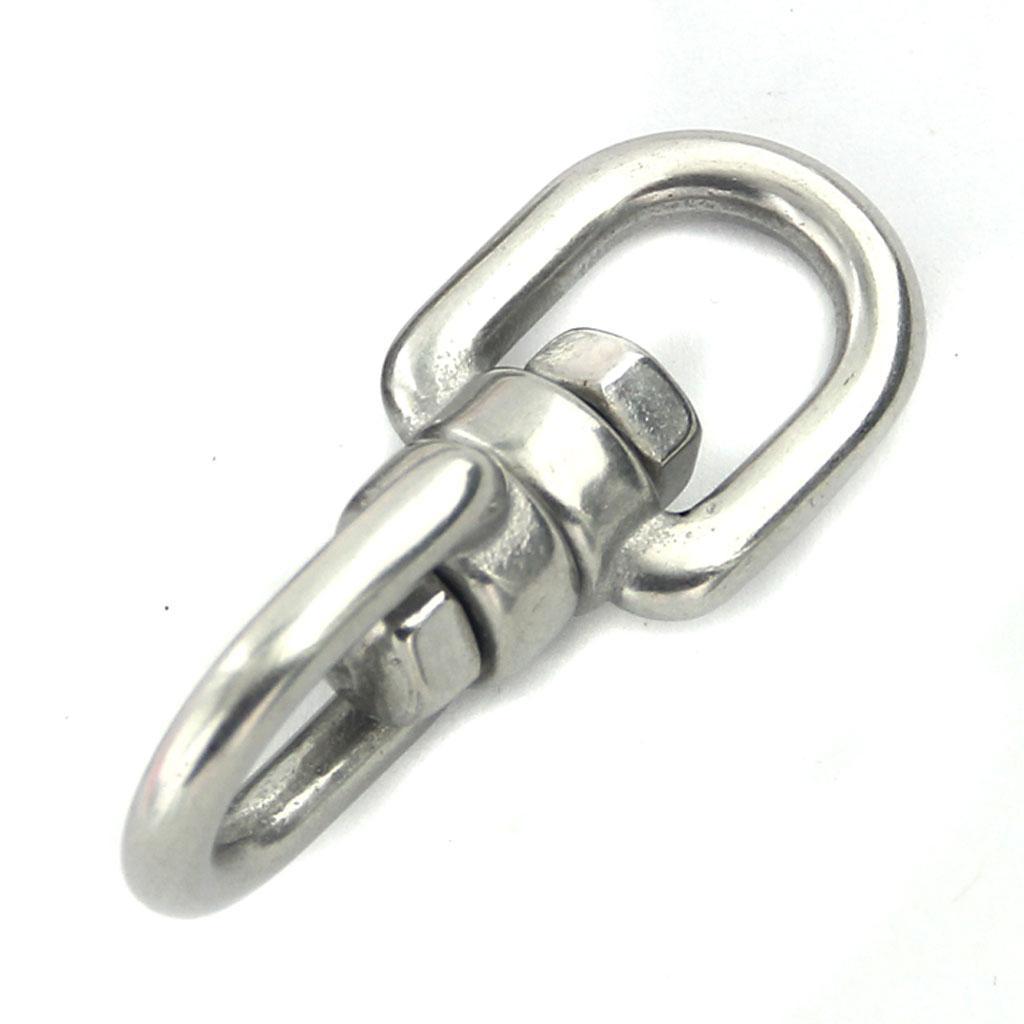 2pcs Stainless Steel Rotation Quick Hook Buckles for Outdoor Climbing Hiking