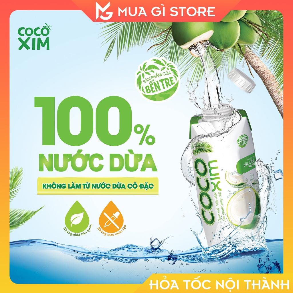 Thùng 12 Hộp Nước dừa đóng hộp Cocoxim vị Xiêm Xanh dung tích 1000ml/Hộp, Nước dừa xuất khẩu, Giao hỏa tốc Hà Nội