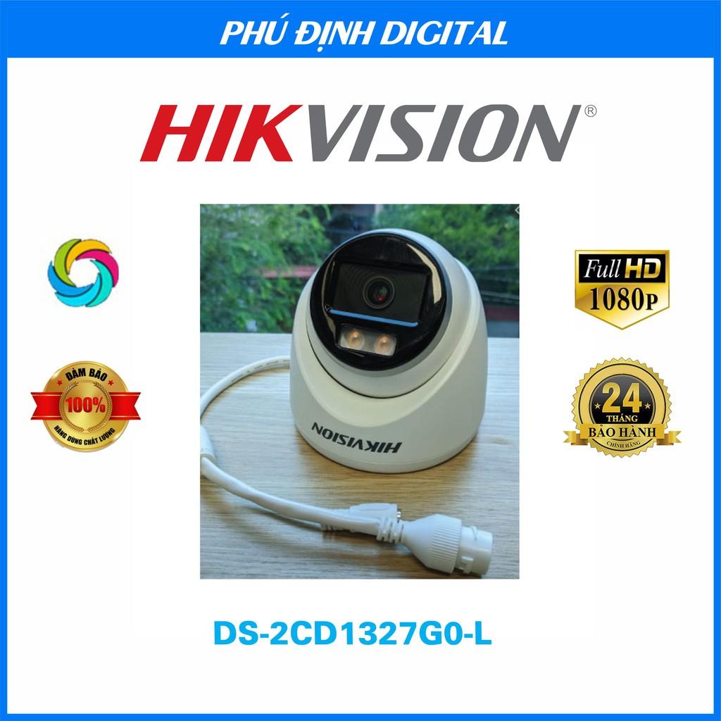 Camera IP Dome 2mp có màu ban đêm Hikvision mã DS-2CD1327G0-L - Hàng Chính Hãng