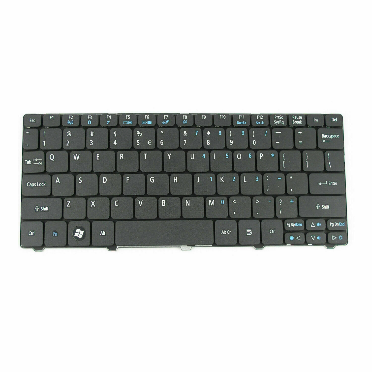 Bàn Phím Dành Cho Laptop Acer Aspire One D255 D255E D257 D260 D270 D532H NAV50 NAV51 NAV70 PAV70 N57C 532h 521 522 533 ZE6 ZE7  Emachines 350 355 Gateway LT21 LT32 LT22 LT23 LT25 LT27 LT28 LT40 (Đen)