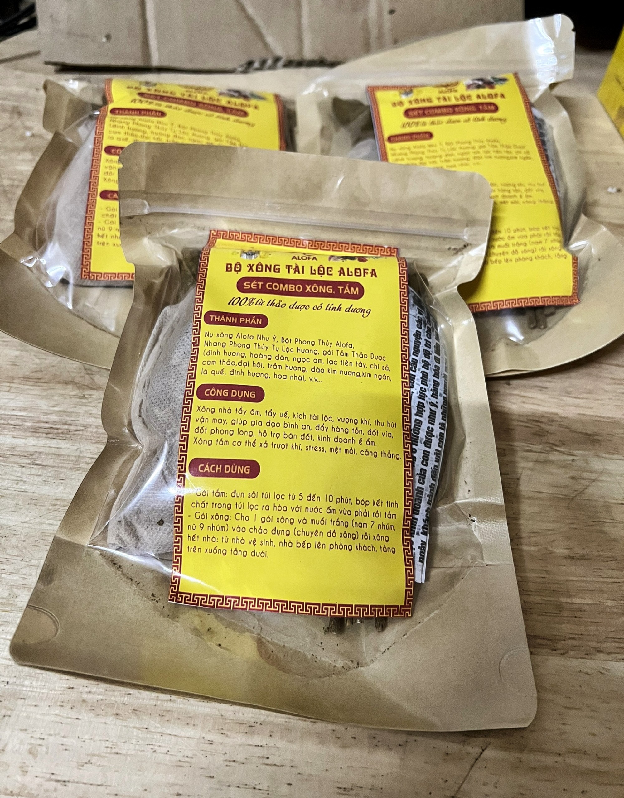 Combo xông, tắm Tài Lộc ALOFA