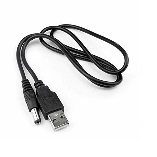 Dây Cáp Chuyển USB 5V to DC Jack 3.5*1.35mm Cho Quạt Sạc, Đèn Sạc, Đèn LED, Đài - Hàng Chính Hãng