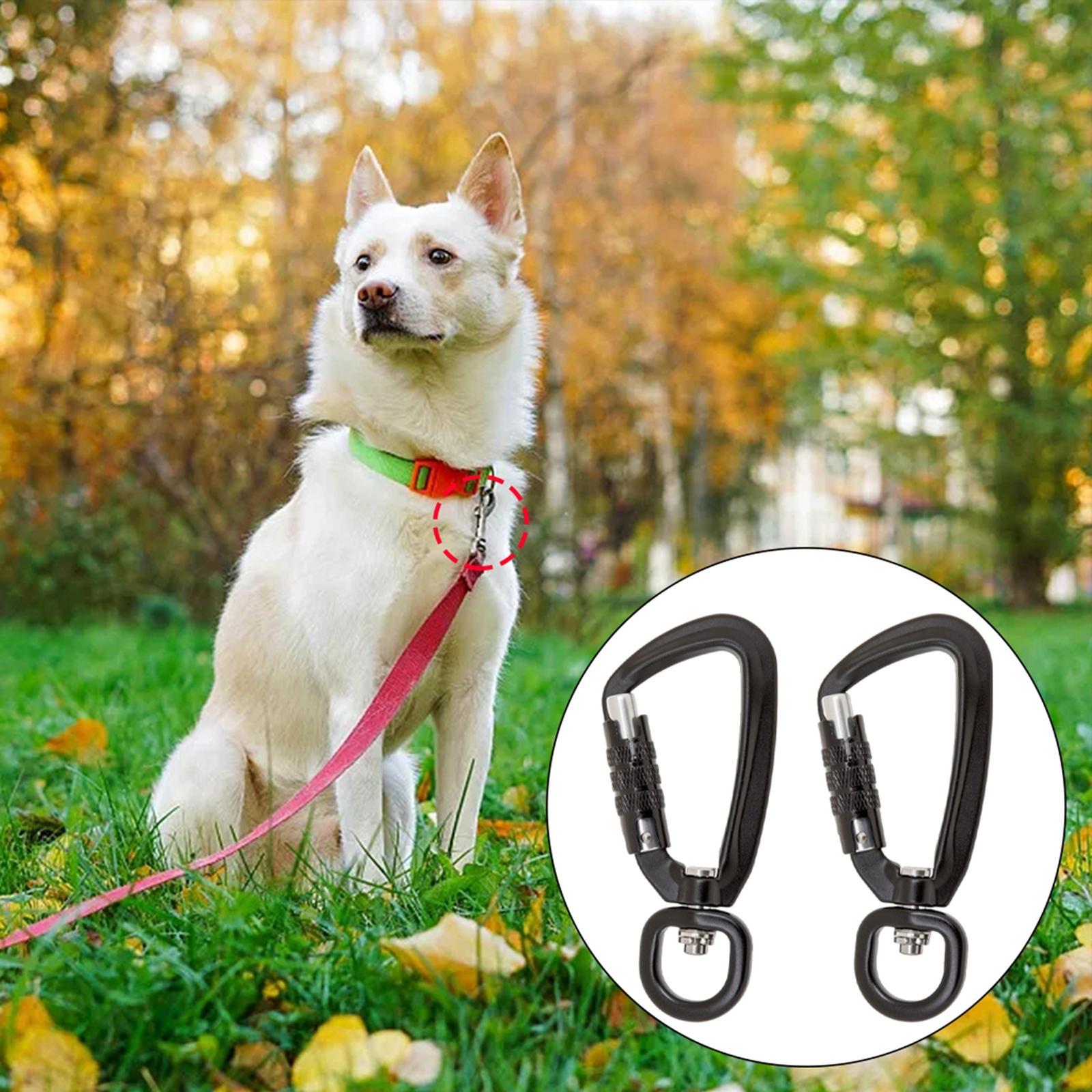 4X 2 Pack Heavy Duty Auto Locking Carabiner Clips Twist Lock Large Size