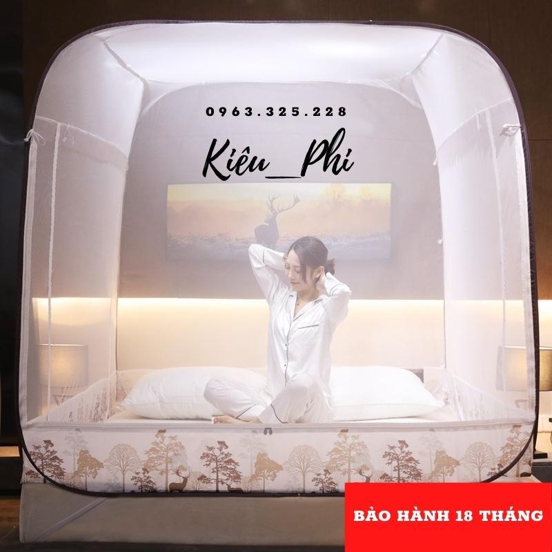 Màn chụp tự bung gấp gọn người lớn Kiều Phi - Mùng chụp tự bung chống muỗi đỉnh vuông thông minh