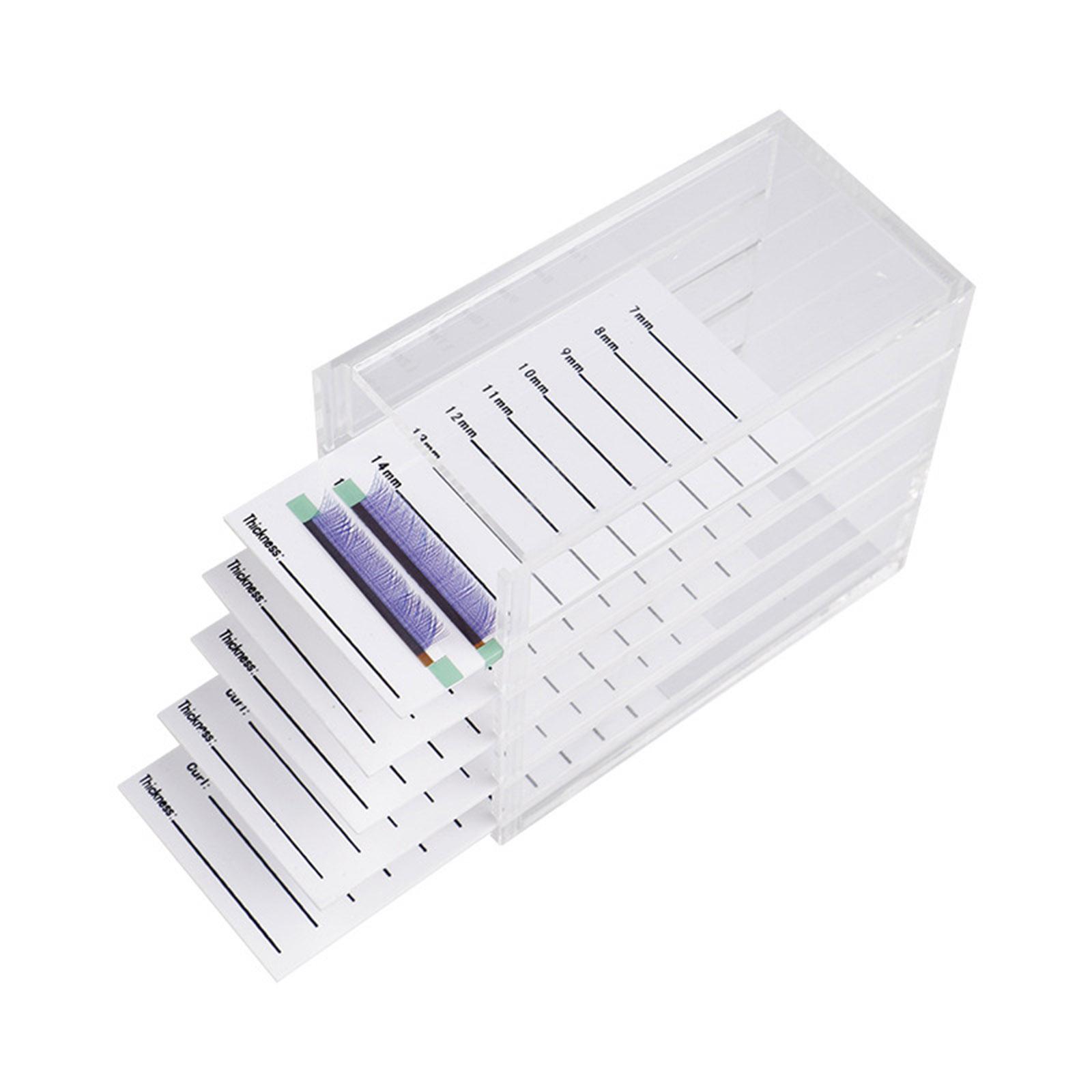Hộp đựng lông mi giả 5 tầng trong suốt bền , ổn định chống vỡ