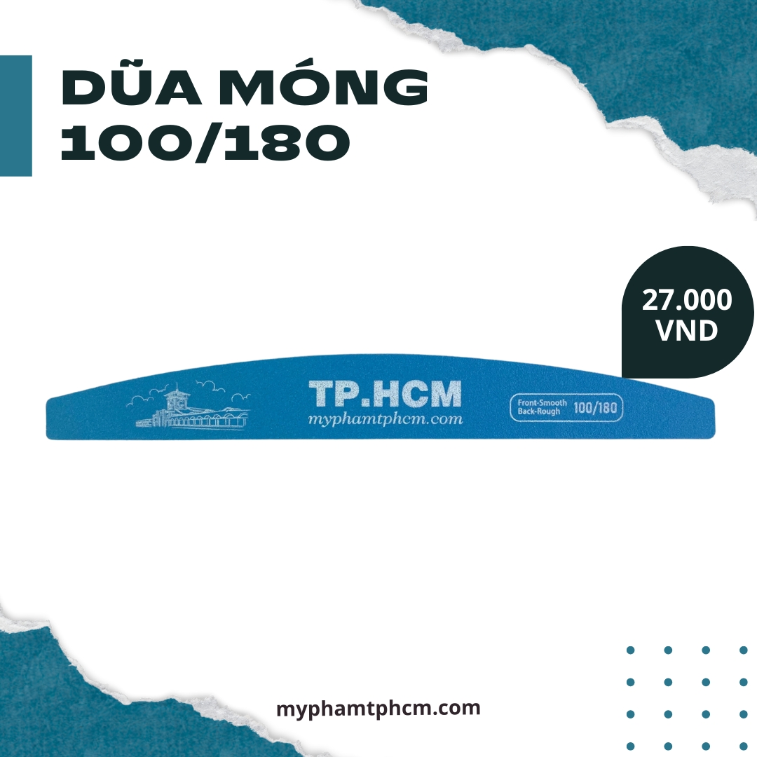 Cây dũa móng tay TPHCM 100/180 chất lượng cao siêu bền giúp tạo form móng chuẩn Quà tặng kỉ niệm