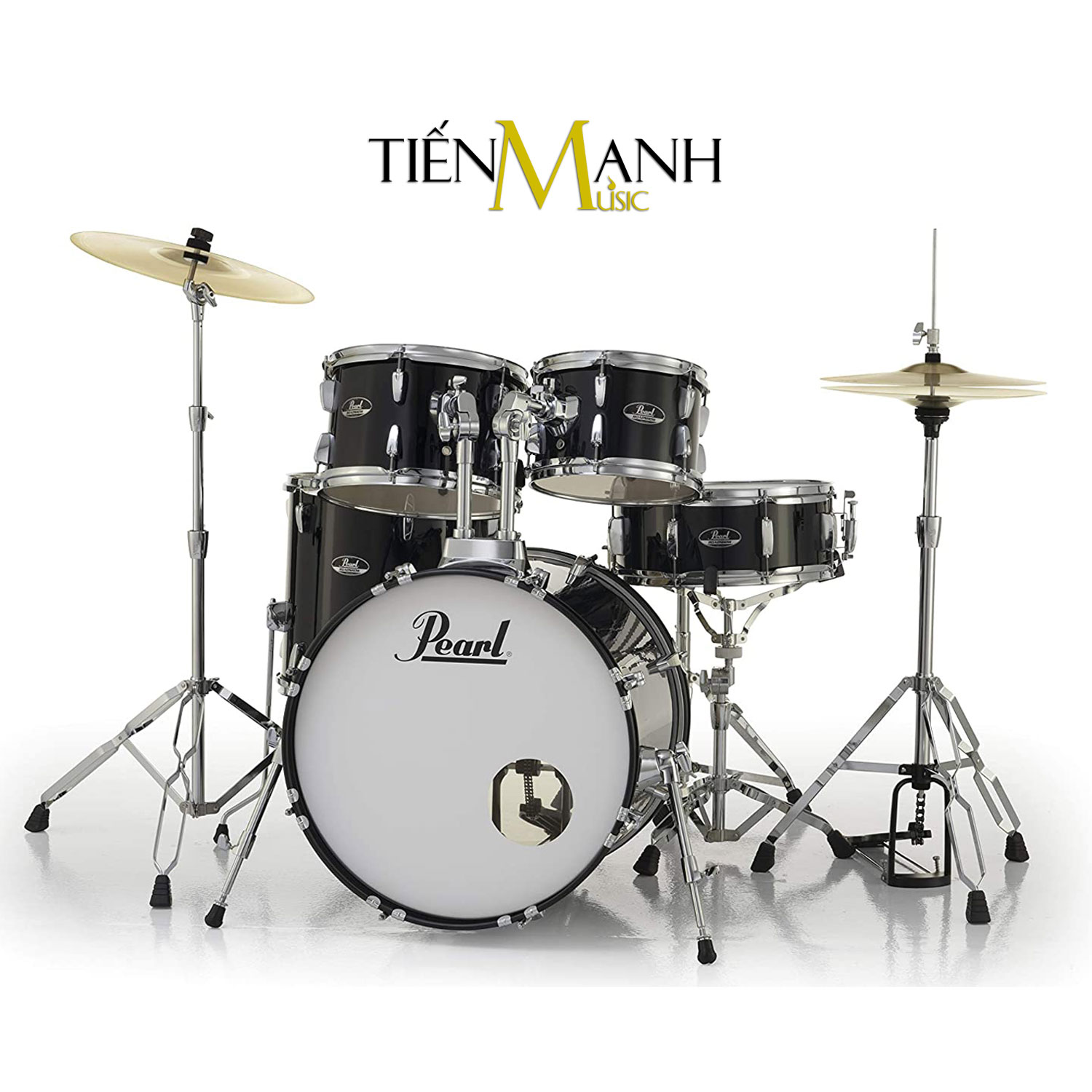 Bộ Trống Dàn Cơ Pearl Jazz Drum RS505C-C31 Jet Black RS505CC31 Hàng Chính Hãng - Kèm Móng Gẩy DreamMaker