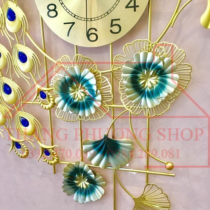 Đồng Hồ Treo Tường, Đồng Hồ Trang Trí Bản Nhạc Chim Công TP-087