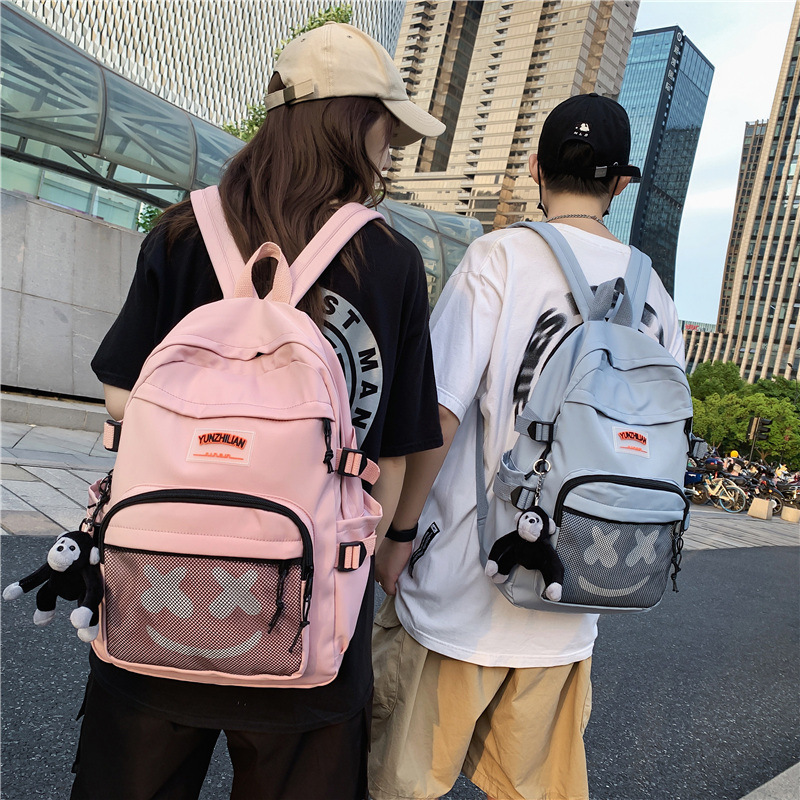 Balo ulzzang unisex phong cách Hàn Quốc chống nước nhiều ngăn tiện lợi