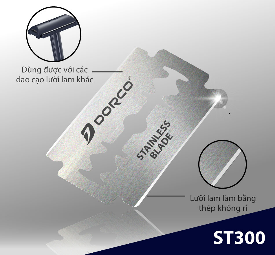 Hộp 100 lưỡi lam Dorco ST 300