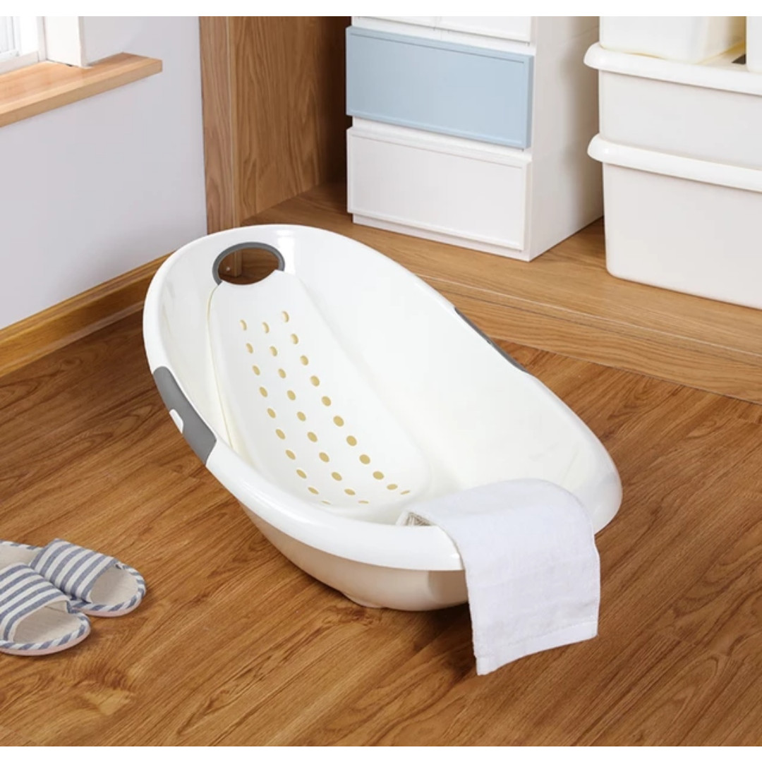 Chậu tắm Elip kèm võng tắm chống trượt cho bé + tặng Hộp Đựng Xà Phòng