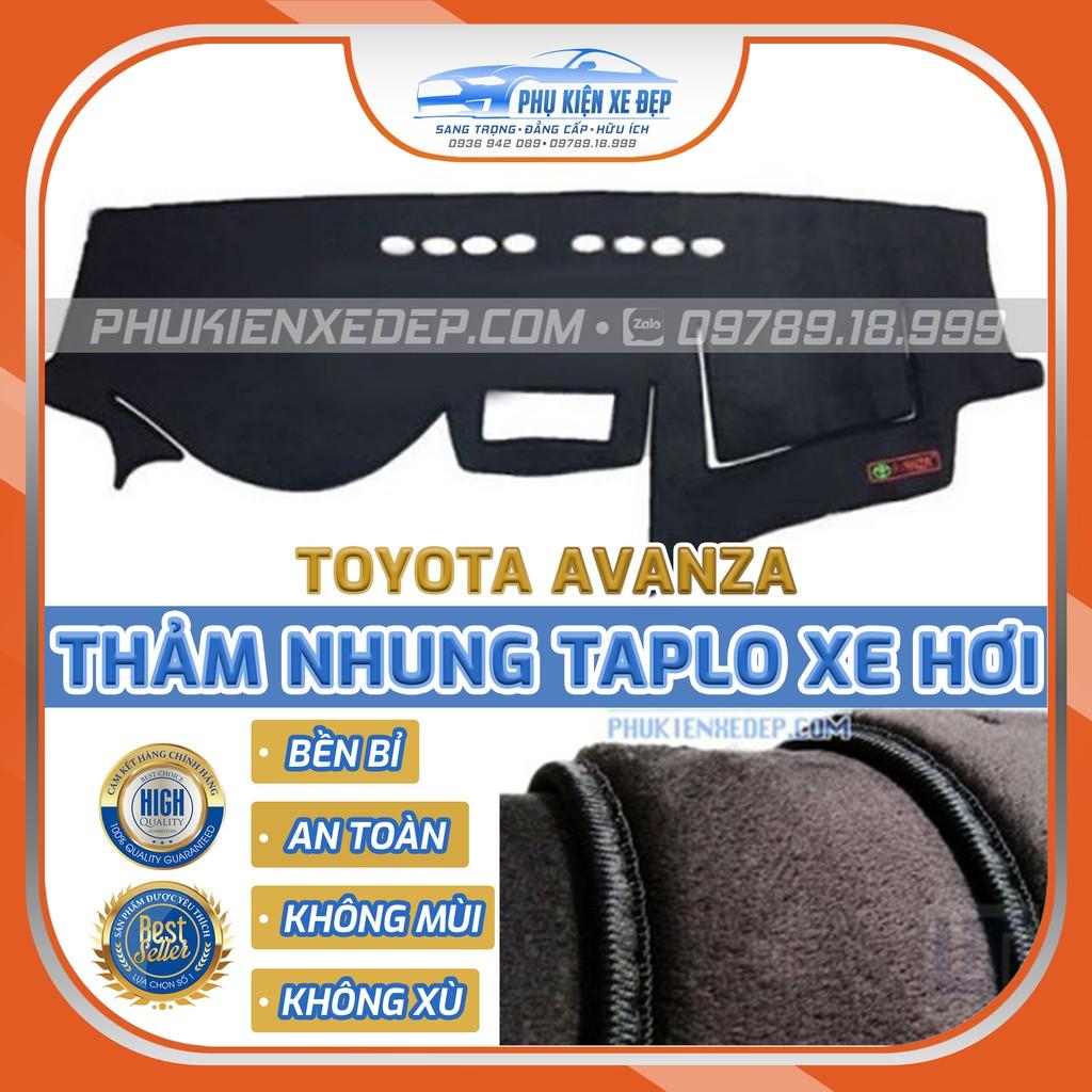 Thảm chống nóng taplo cho xe TOYOTA AVANZA chất liệu Nhung Lông cừu 3 lớp chống trượt