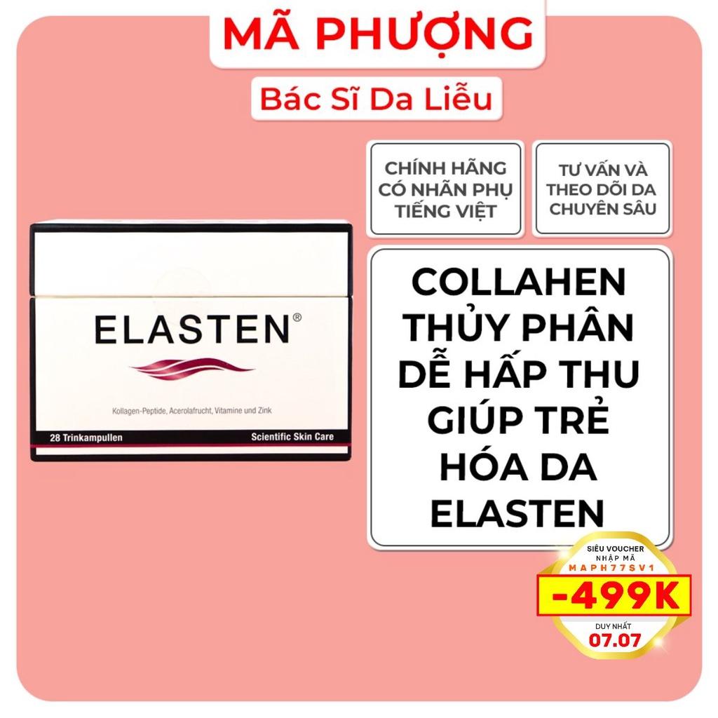 [Bán Chạy] 1 Hộp 28 Ống Collagen Elasten Giúp Da Căng Mịn, Chống Lão Hóa, Tóc Chắc Khỏe - Collagen Số 1 Tại Đức