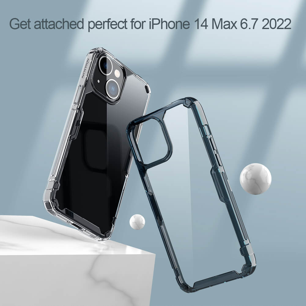 Ốp lưng dẻo TPU cho iPhone 14 Plus hiệu Nillkin Nature TPU Pro Case chống sốc, chống chịu mọi va đập - hàng nhập khẩu